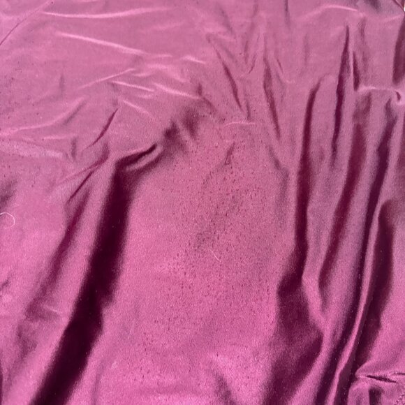 Merona Burgundy One-Piece Swimsuit with Laser Cut Halter – Women’s L - Picture 8 of 9